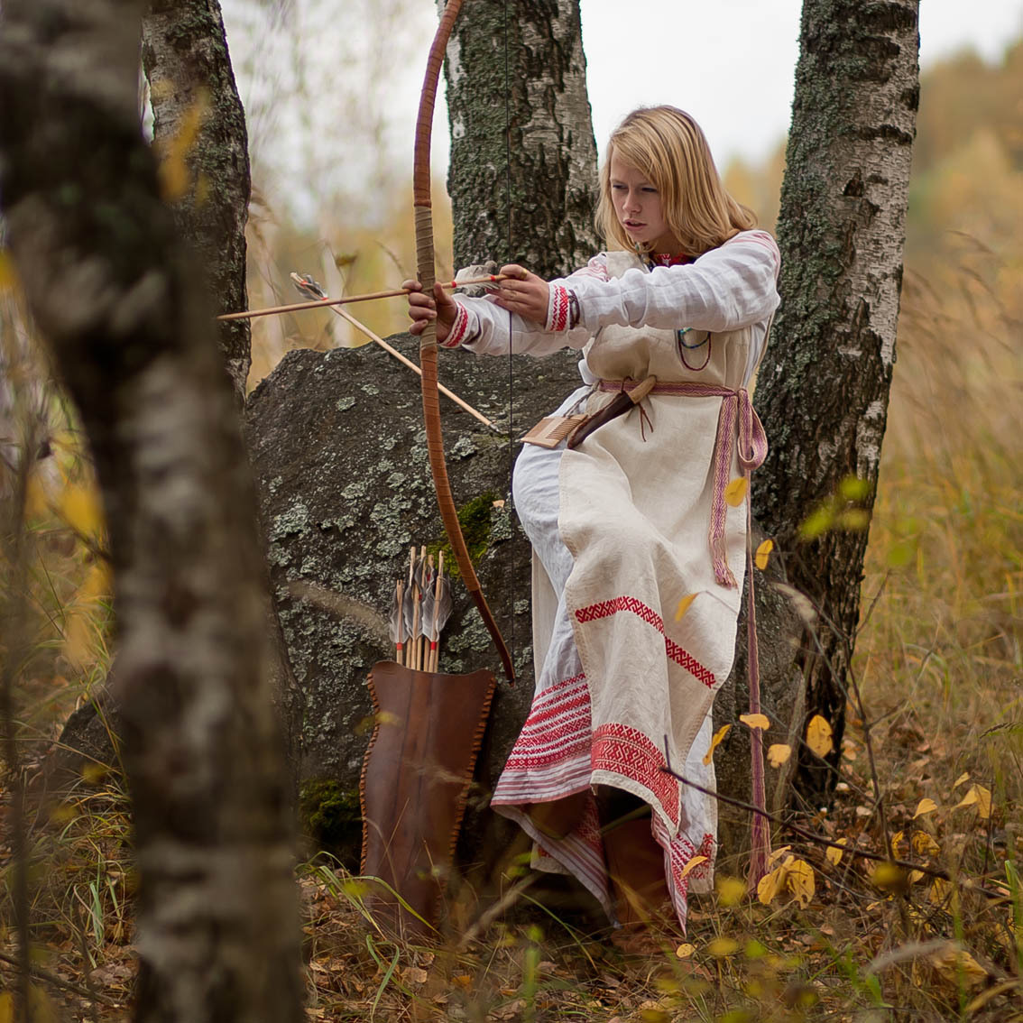 Sexy photo Girls in Slavic costumes in Aligarh